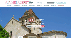 Desktop Screenshot of albret-tourisme.com